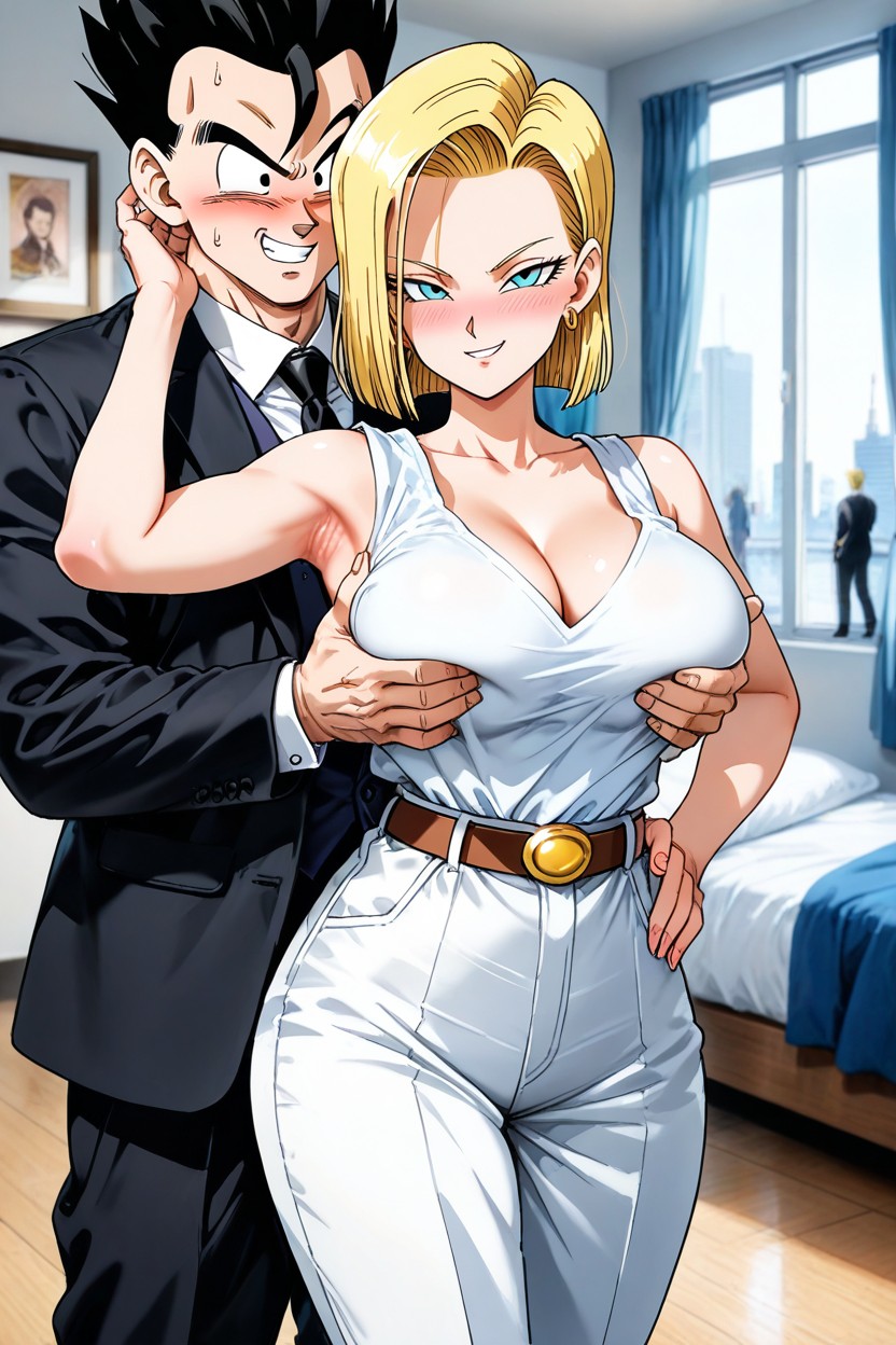 Evil Grin, Mischievous (smiling While Blushing), Crazy Hentai AI Porn
