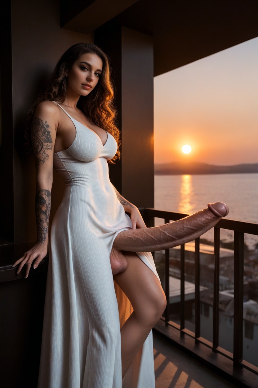 High Strapy Heels, Pony Cock, Award Winning Photo Shemale AI Porn