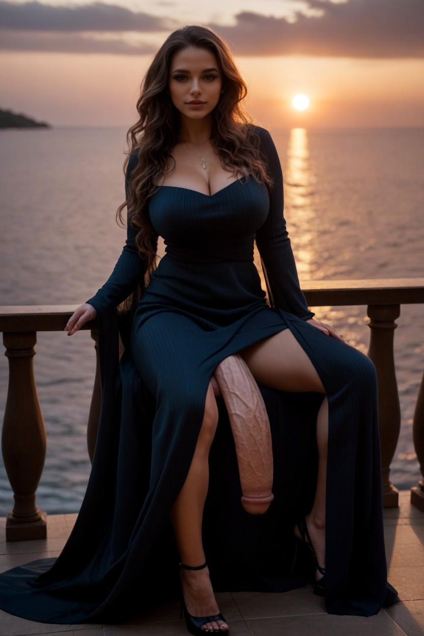 Pubic Hair, Facial Expression, High Strapy Heels Porno IA transsexuelle