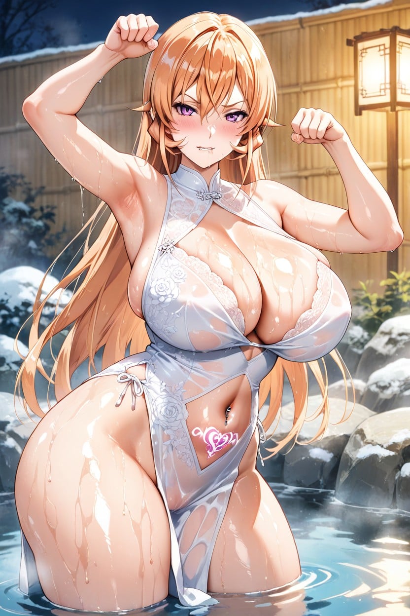 Navel, Oiled Skin, Gleaming Skin AI Porn