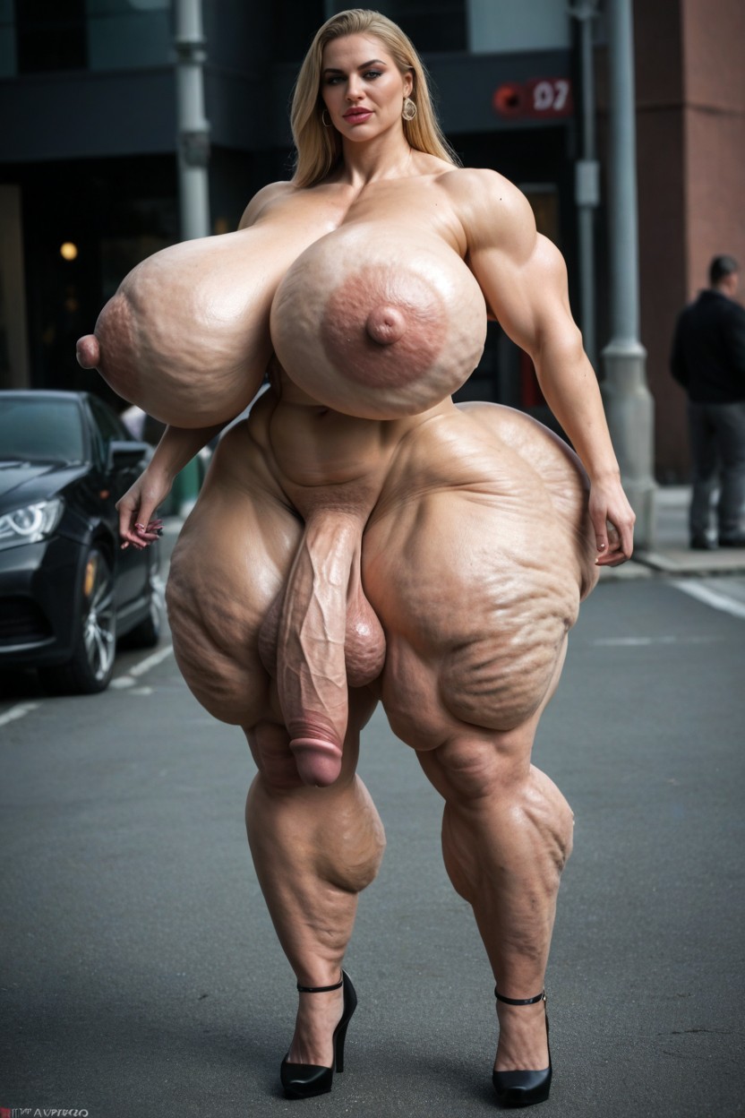 Nu, Thick And Muscular Body, Massive Calves Porno IA transsexuelle