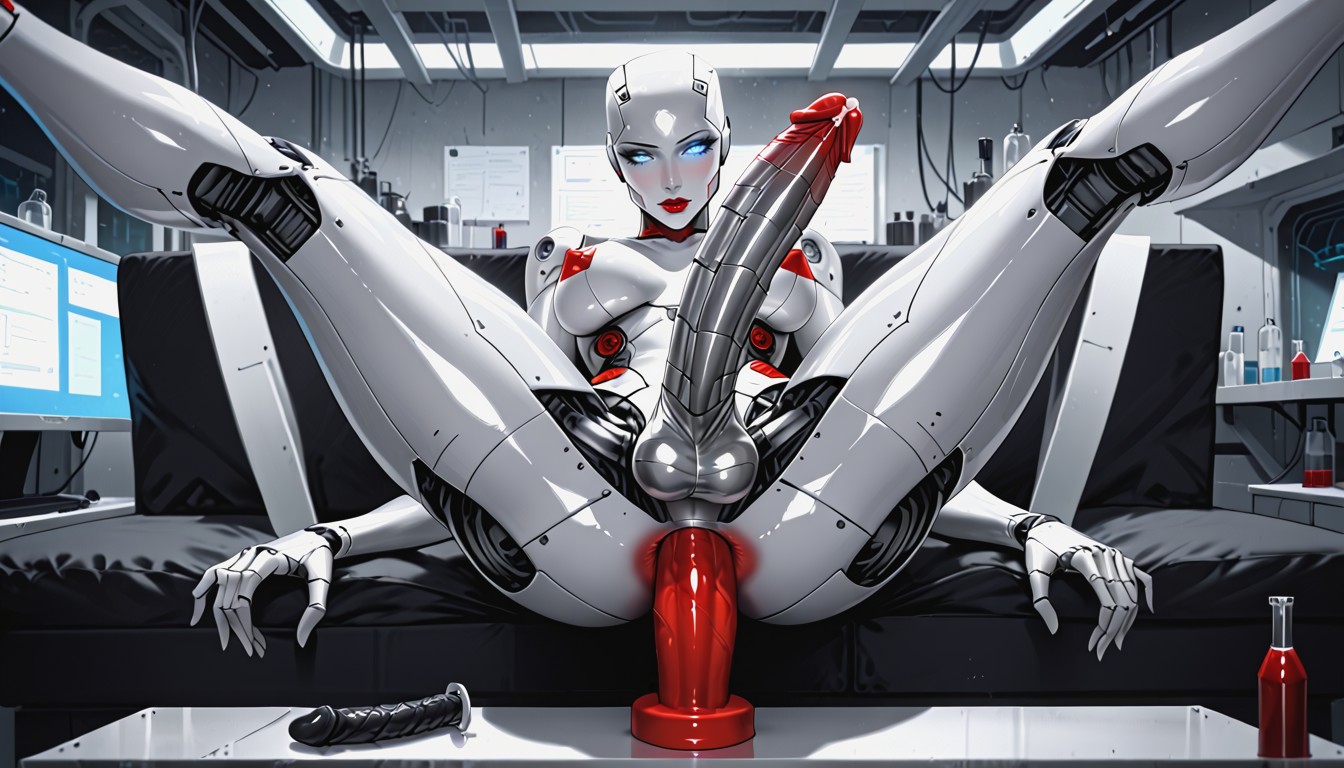 Breast Harness, Robotized, Looking At Viewer Porno IA transsexuelle