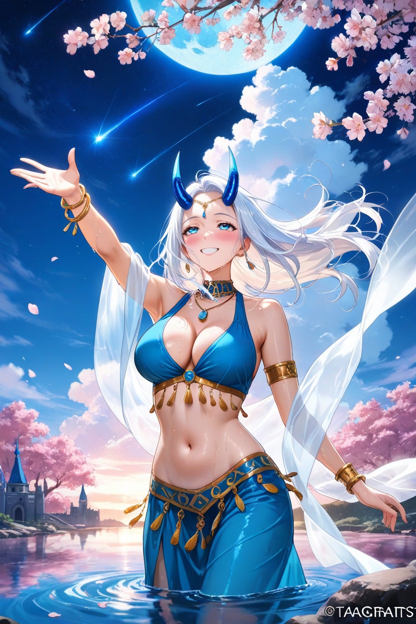 Belly Dancer, Glamorous Sky, Breeze Hentai AI Porn