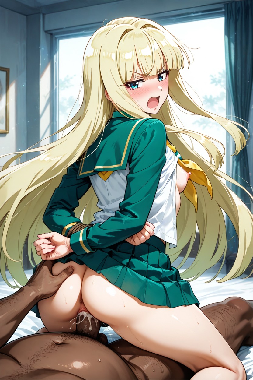 Open Mouth, Dark-skinned Male, Breast Out Hentai AI Porn