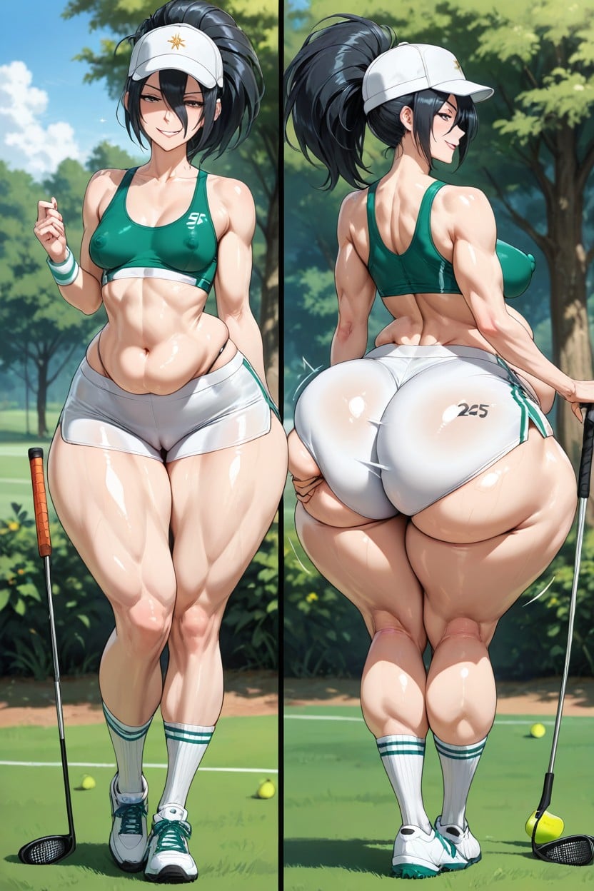 Long Legs, Hyper Camel Toe, Massive Butt Cheeks AI Porn