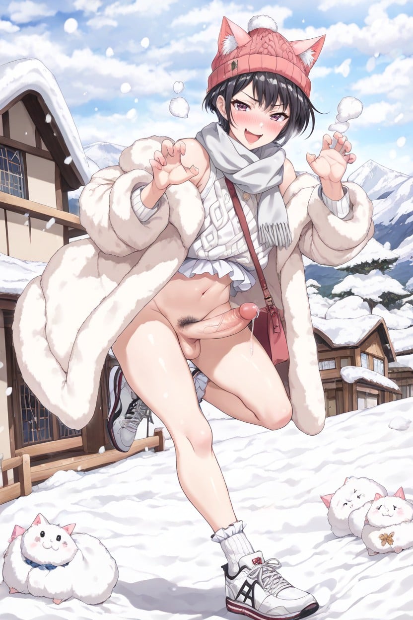 Pretty Man, No Wearing Underwear, Pubic Hair Hentai AI Porn