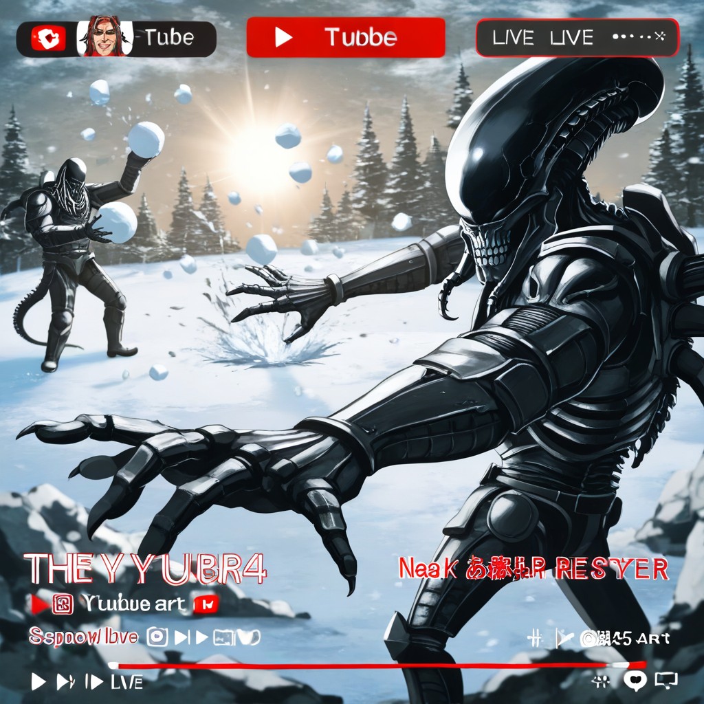 Youtube Livestream, White_blood Everywhere, Snowball Battle AI Porn