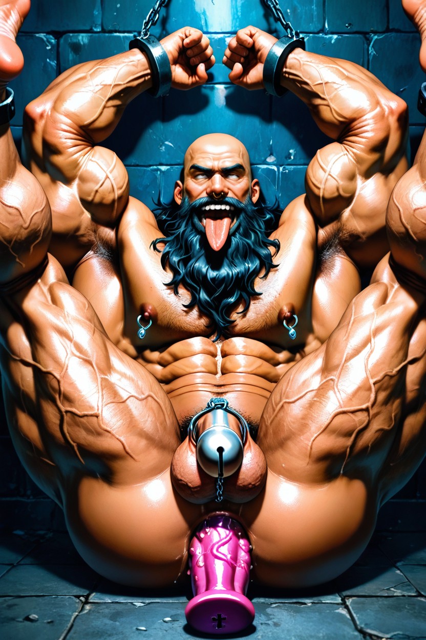 Big Veins, Dark Tanned Skin, Handcuffed AI同性戀黃片