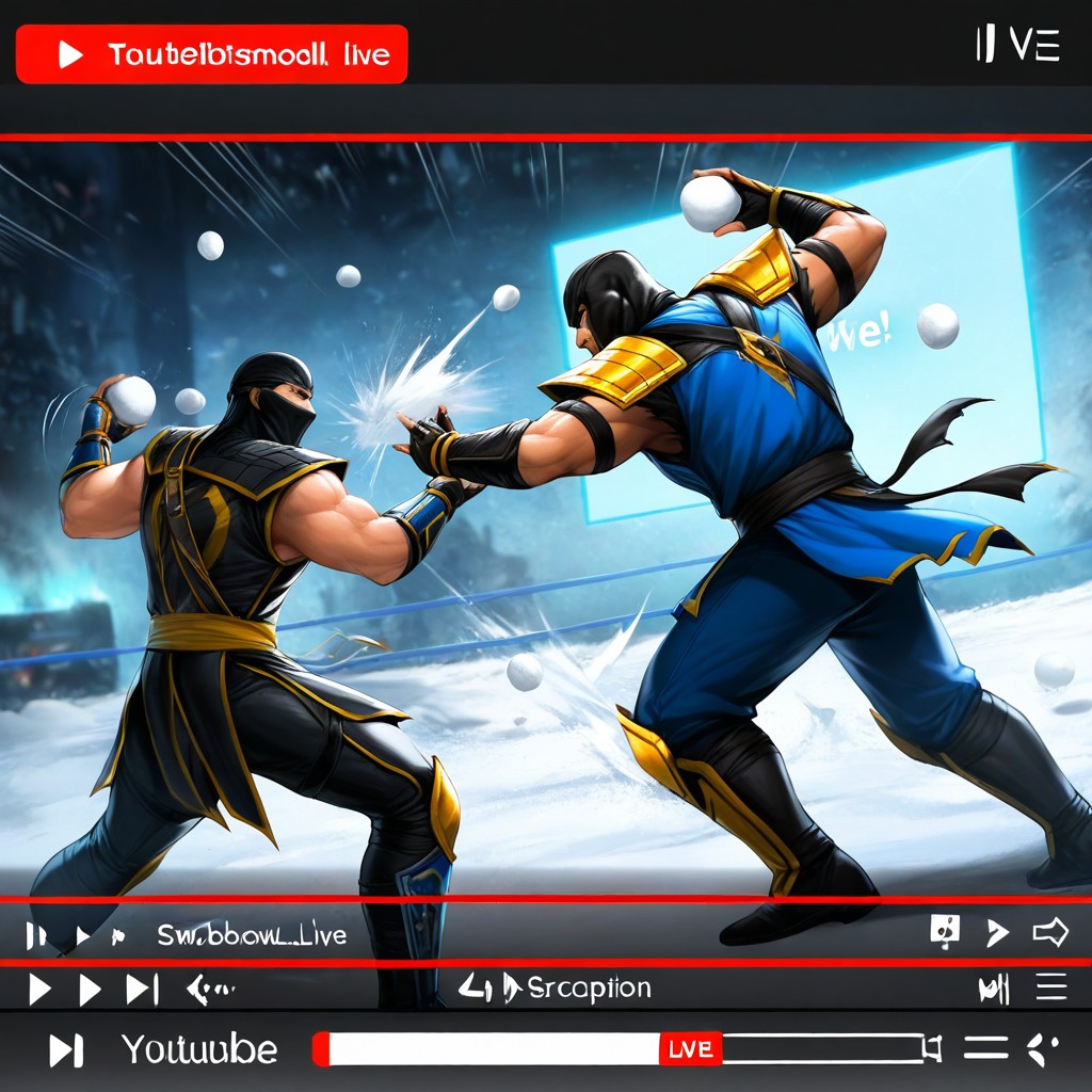 Snowball Fight, Snowball Battle, Snowballs Flying In Both Directions AI Porn