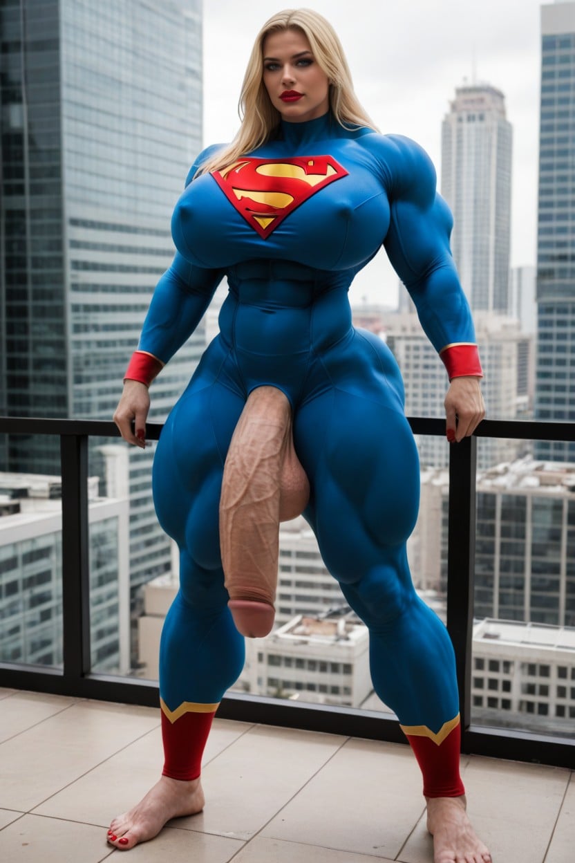 Her Cock Is A Flared Cock, Hourglass Figure, Futanari Penis Dripping Pre Cum Porno shemale IA