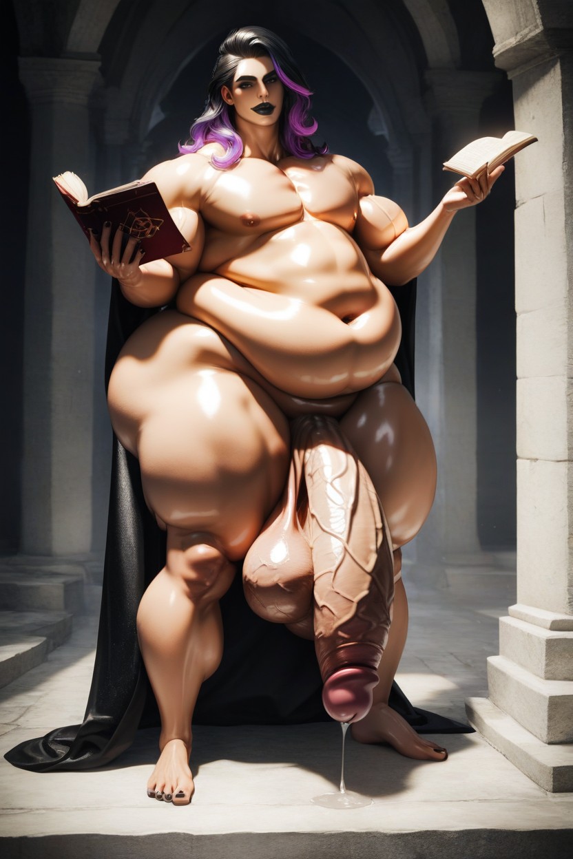Specular, Penis Hanging Down To The Ground, Fantasy Castle Setting AI Gay Porn