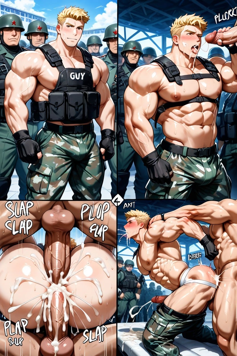 Torn Clothes, Big Pumped Ass, Excessive Cum AI Gay Porn