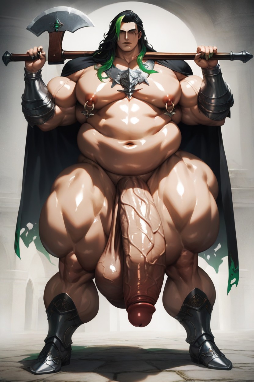 Hyper Pecs, Masculine Chest, Wide Hips Porno IA Gay