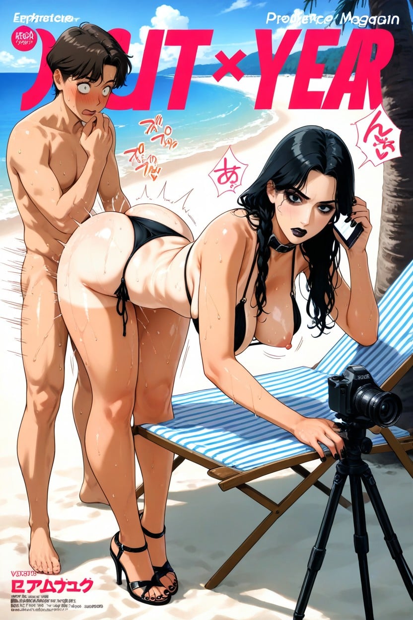 Full Body View, Taller Female, Standing Hentai AI Porn