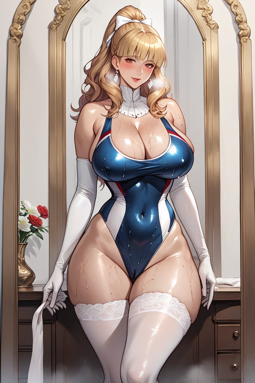 Long Legs, Detailed Eyes, Heavy Breathing Hentai AI Porn