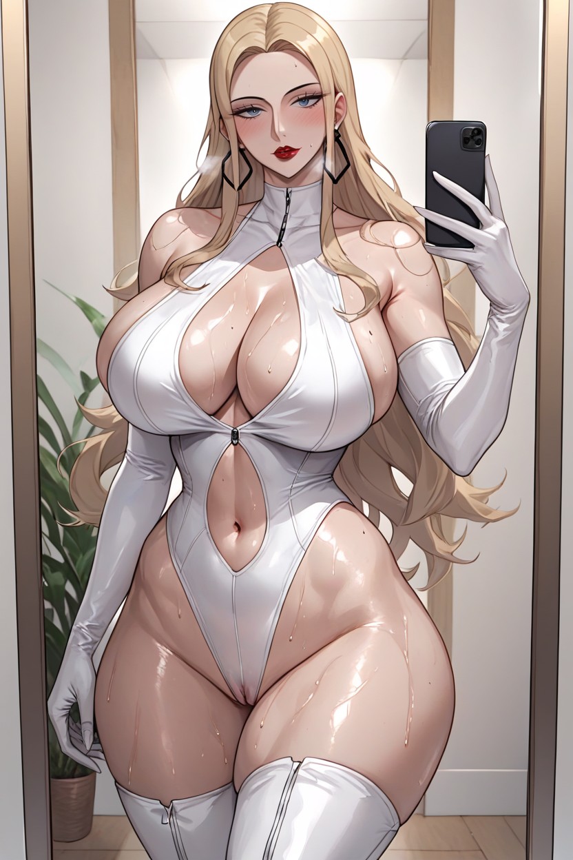 Shapely, Busty, Selfie Hentai AI Porn