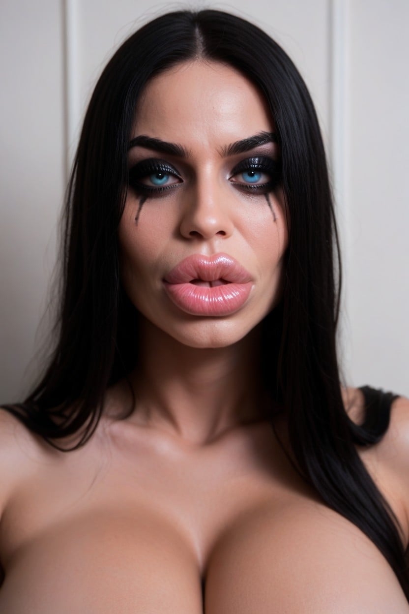 Black Hair, Angry, Close Up Of Face AI Porn