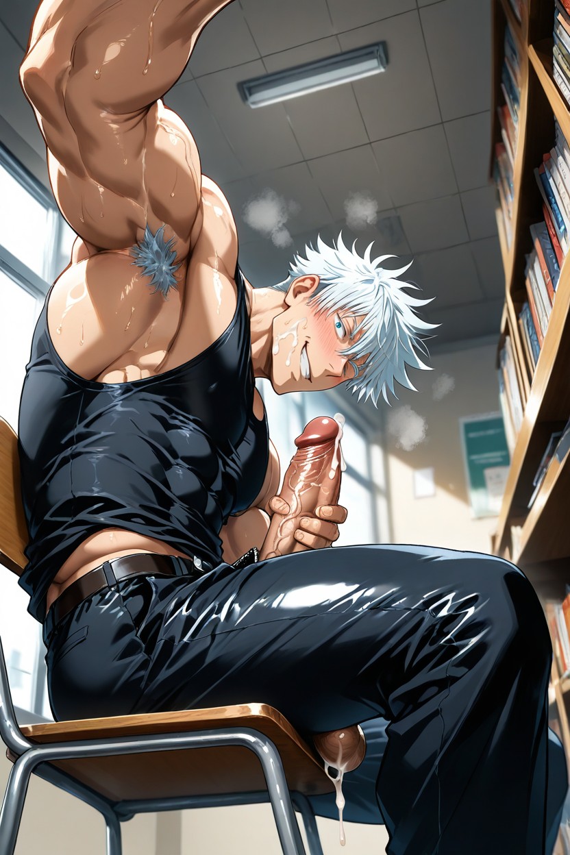 Muscle, Sweatdrop, Caught AI Gay Porn