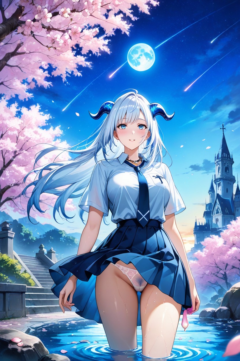 After Dark, Divine, White Pantie Hentai AI Porn