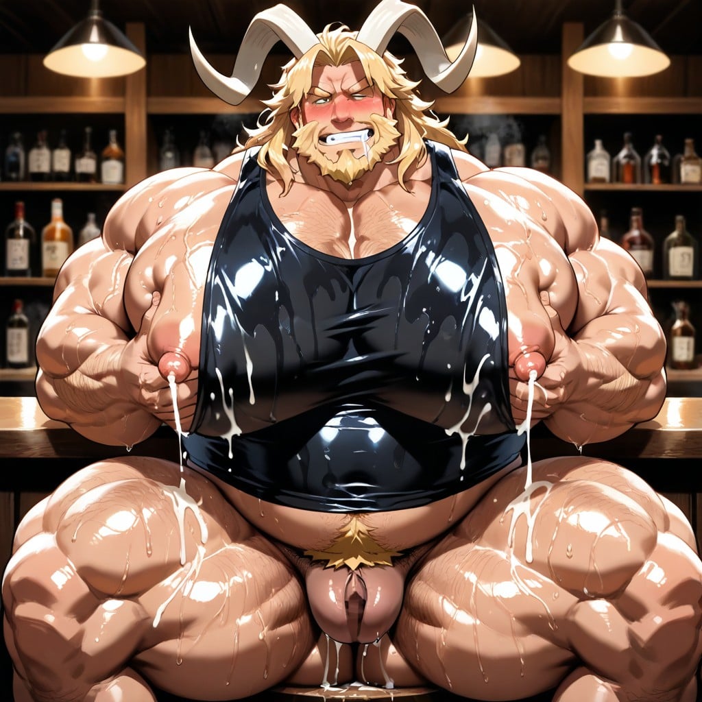 Beard, Extremely Large Ass, Aggressively Boob AI Gay Porn