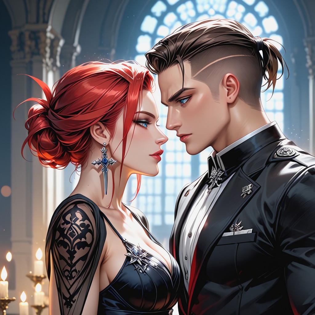 Break Female, Detailed Face, Gothic Realism Hentai AI Porn