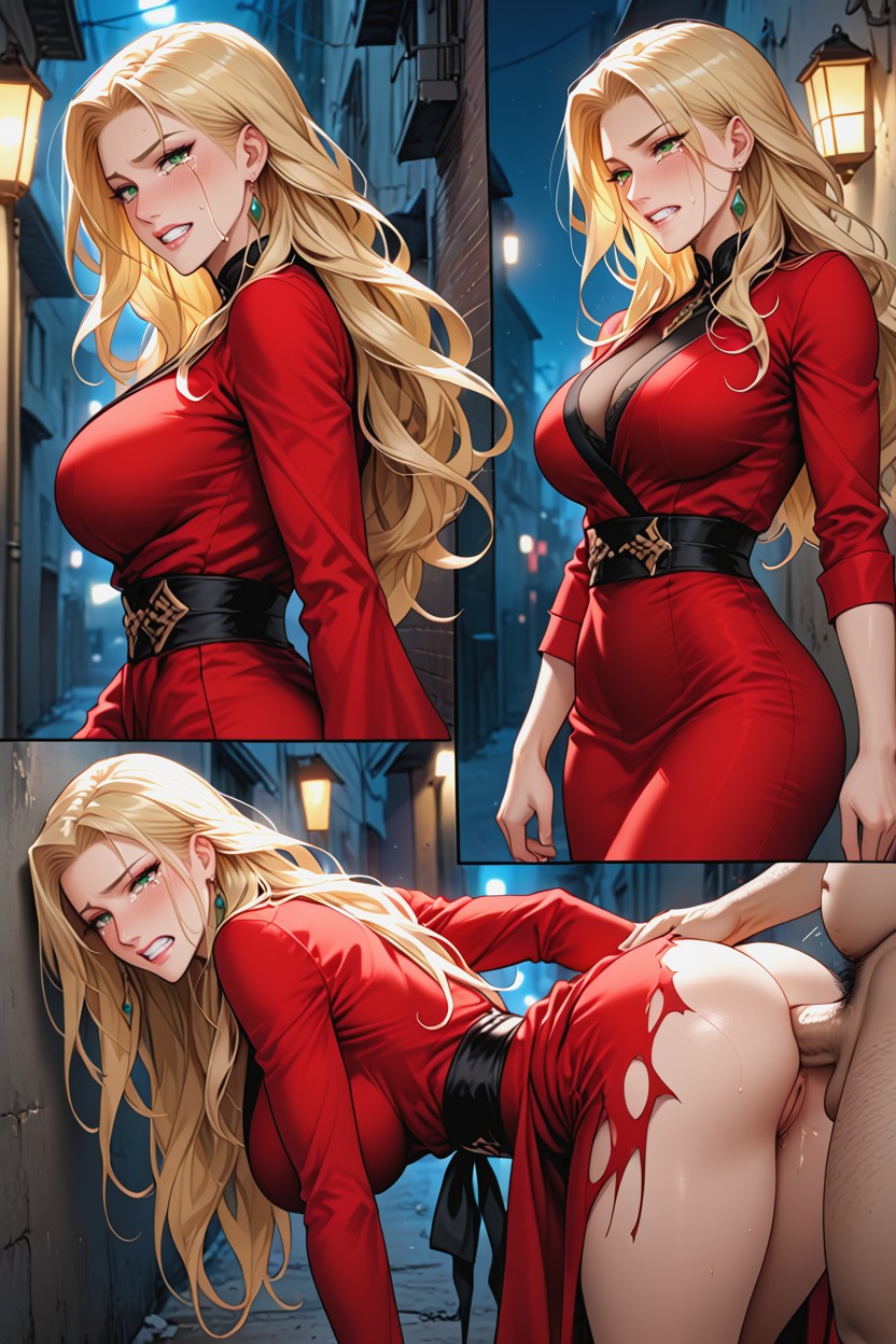 Straight Long Hair, Night, Alluring Appearance Hentai AI Porn