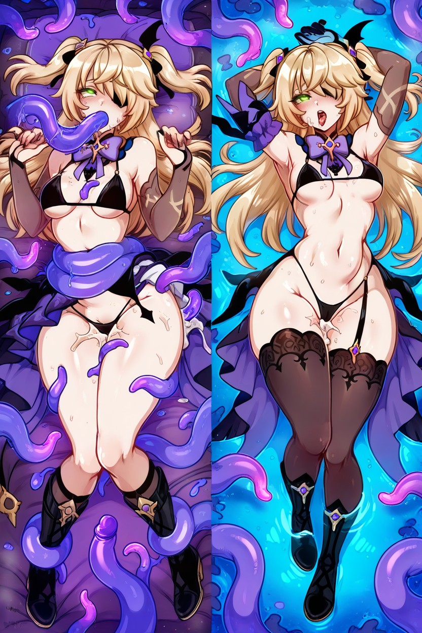 Model, Thick Thighs, Legs By Tentacles Hentai AI Porn