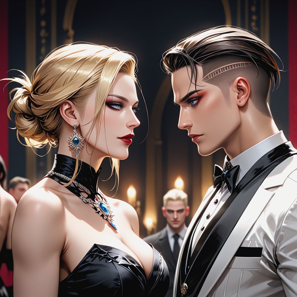 Gothic Realism, Faces Extremely Close, Detailed Face Hentai AI Porn