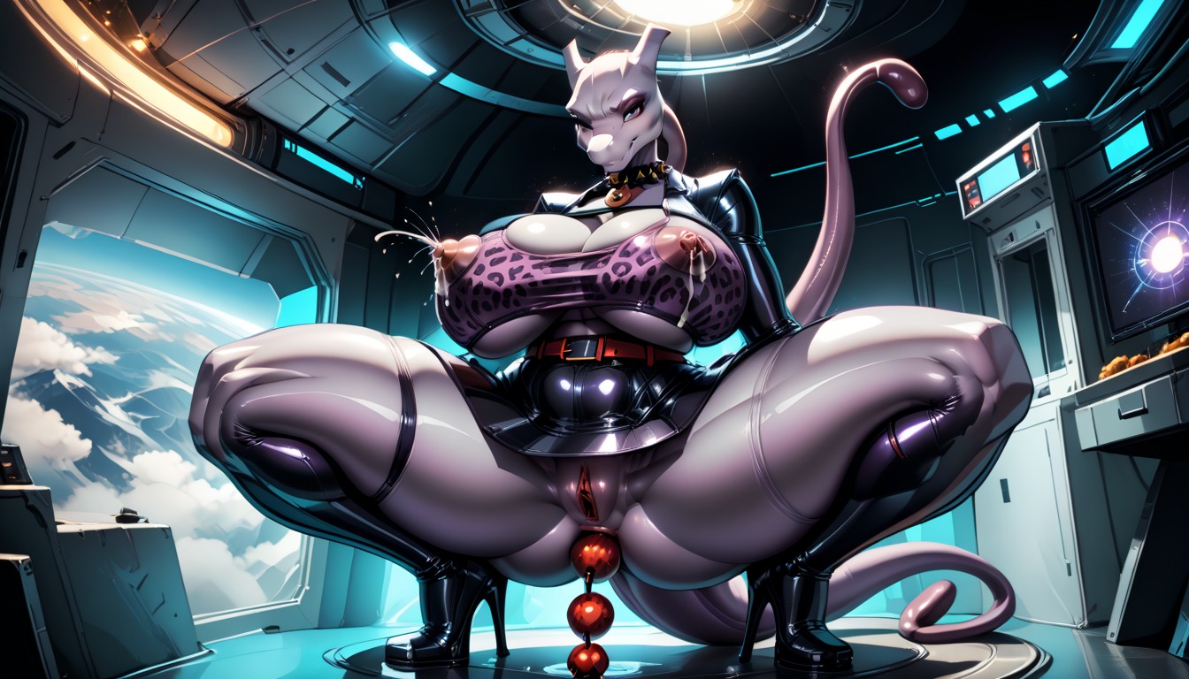 In An Ethereal Fractal Dimension, Alien Like Hands, Purple Skin Furry AI Porn