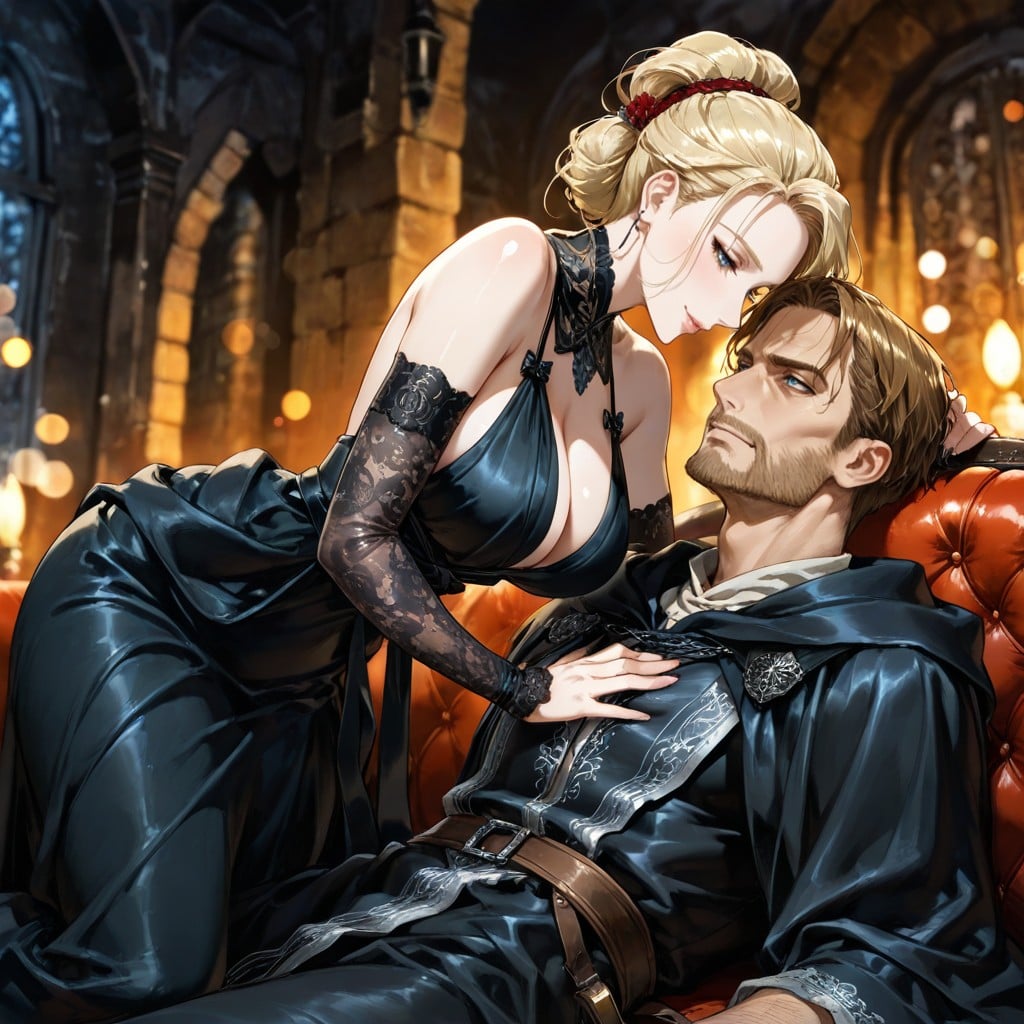 Xvi Century, Duo, Simple Dark Medieval Inquisitor Robes Hentai AI Porn