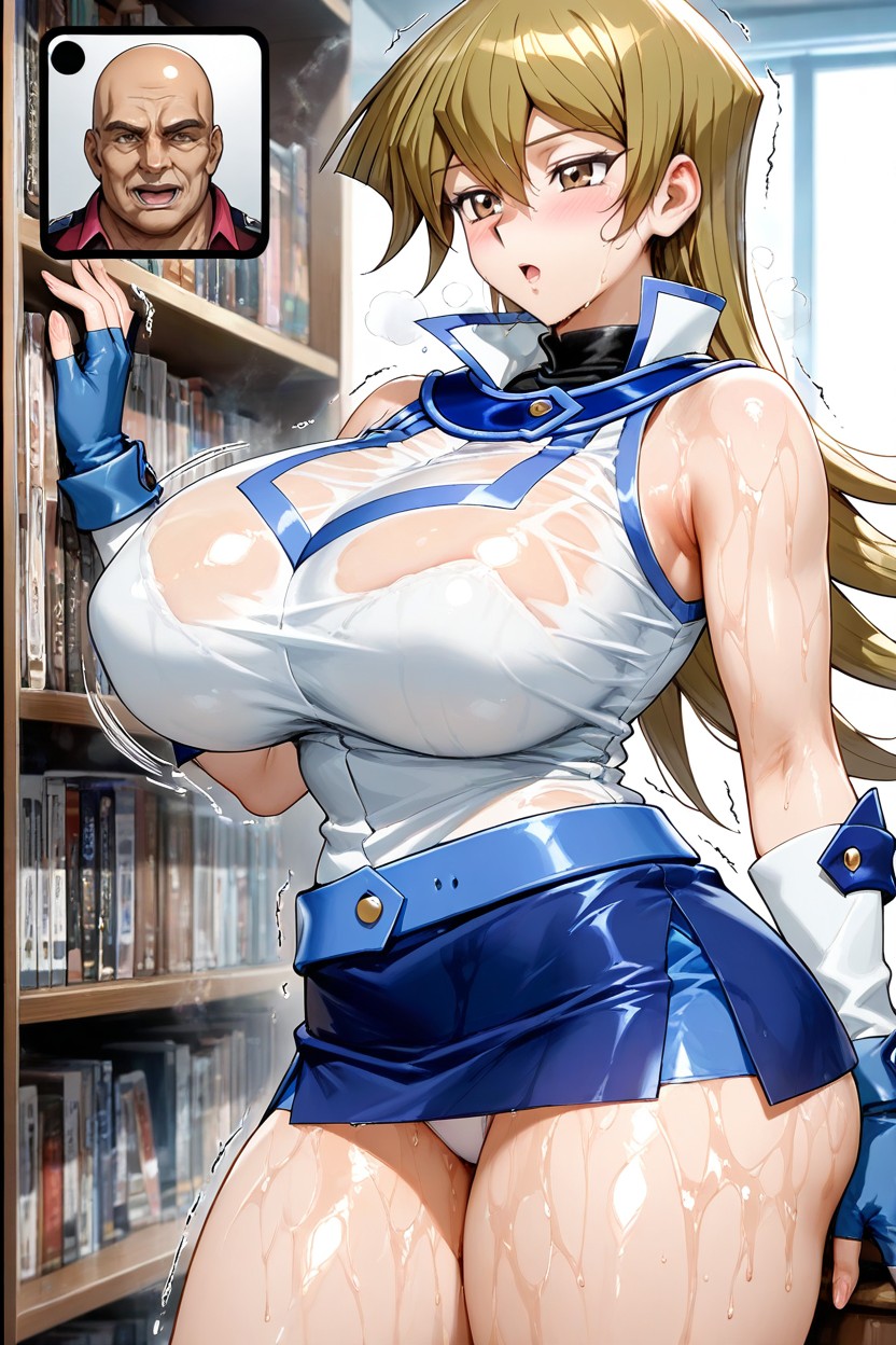 Man With Faces Close To Theirs, Trembling, Standing Hentai AI Porn