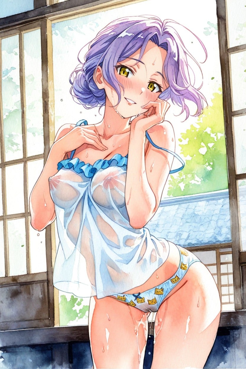 Sweaty, High Resolution, Morning Hentai AI Porn