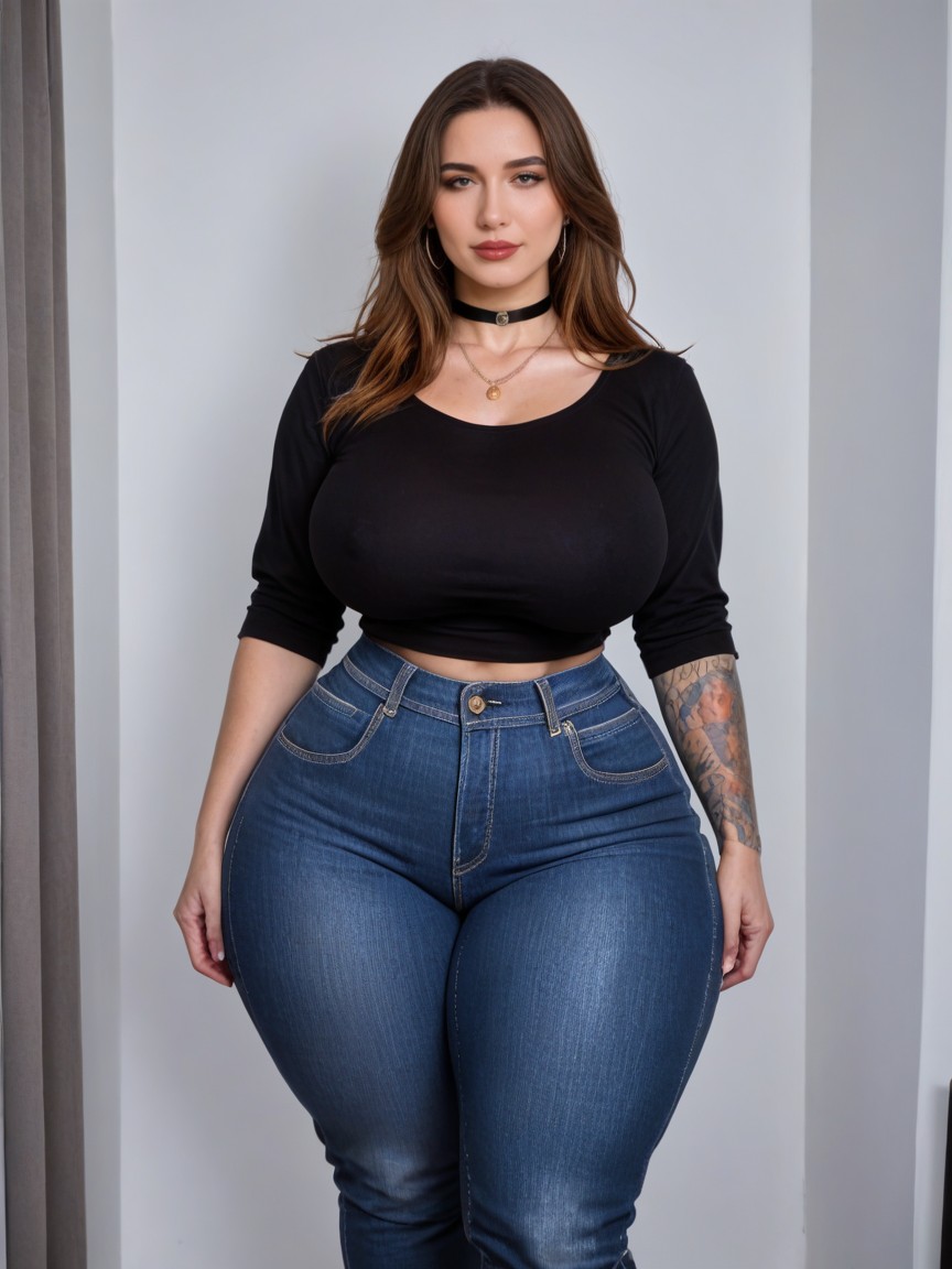 Giant Hyper Badonkadonk Ass Booty, Big Long Thick Sexy Legs, Massive Ginormous Hips And Ass AI Porn