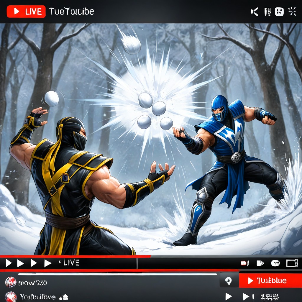 Snowball Battle, Motion Lines, Snowball Fight Porno IA