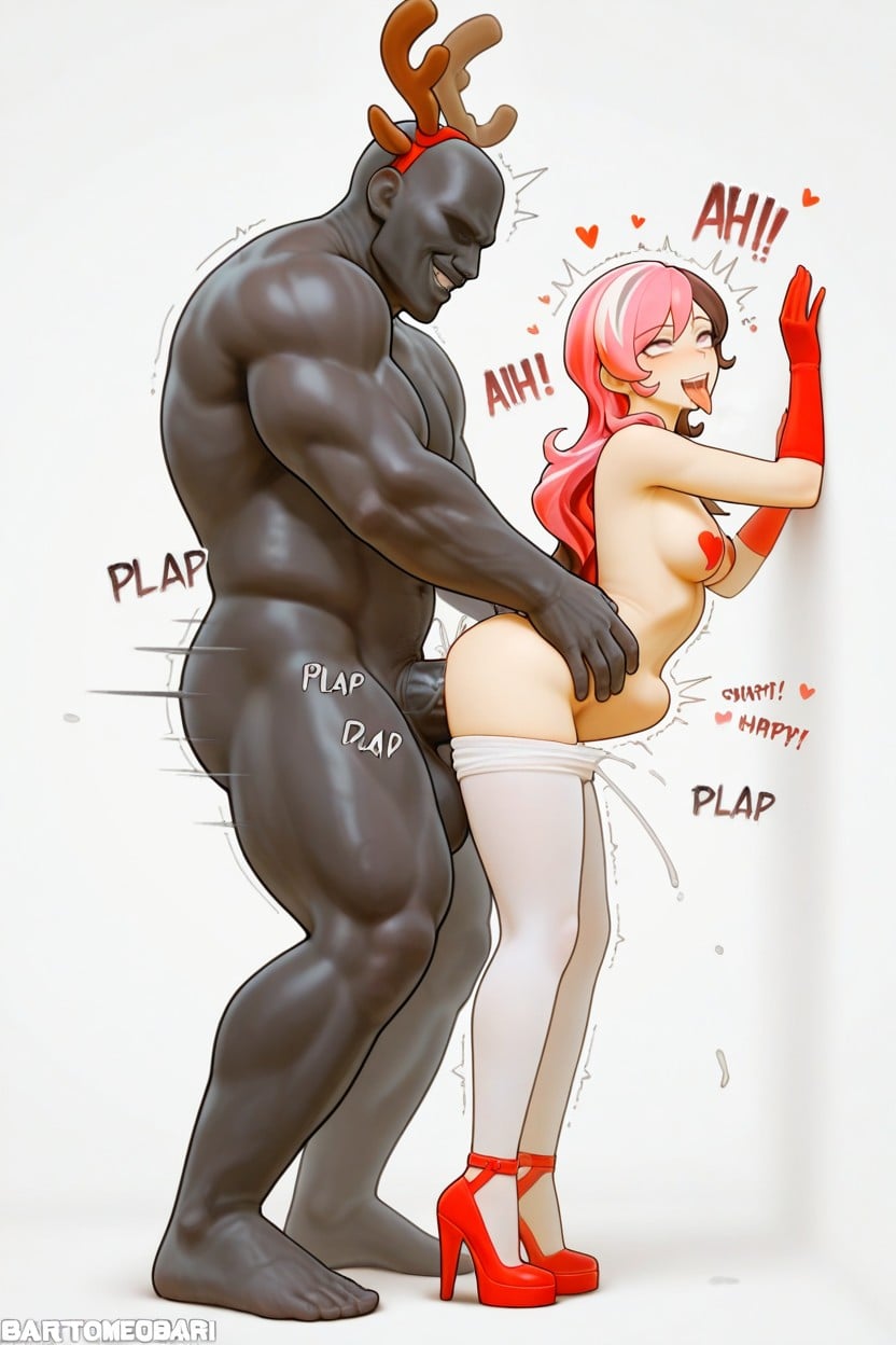 Ahegao, Full Body, Half Open Eyes Hentai AI Porn
