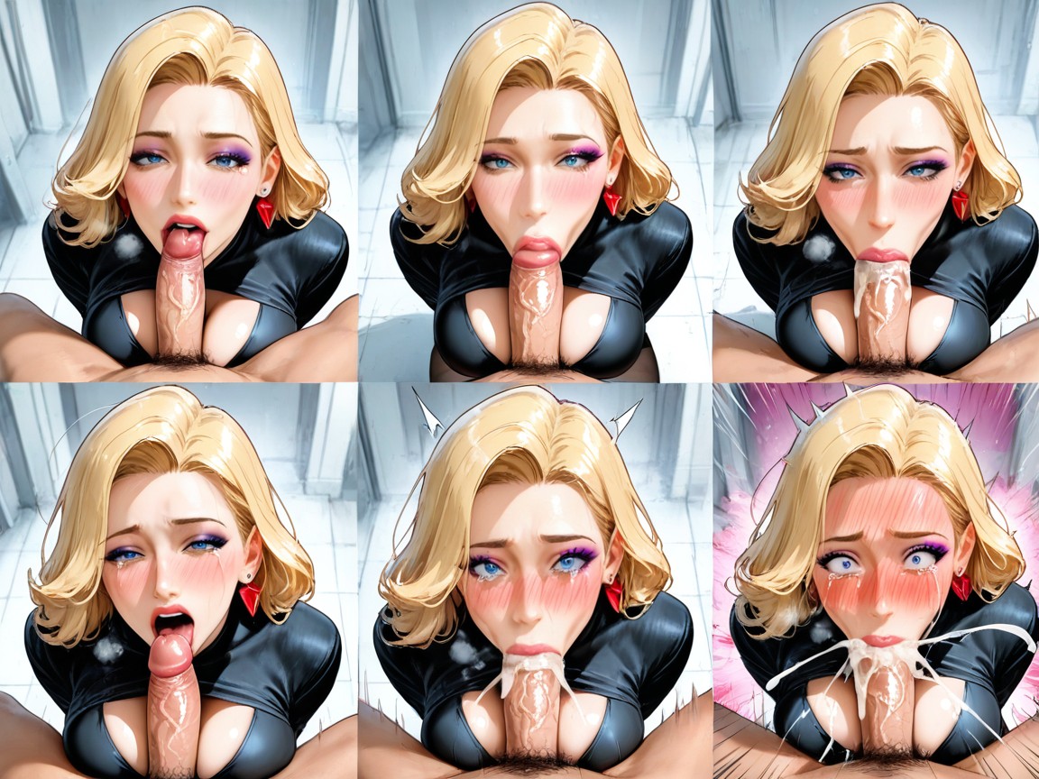 Blonde Woman, Tired Face , Bouncing Breasts AI Porn