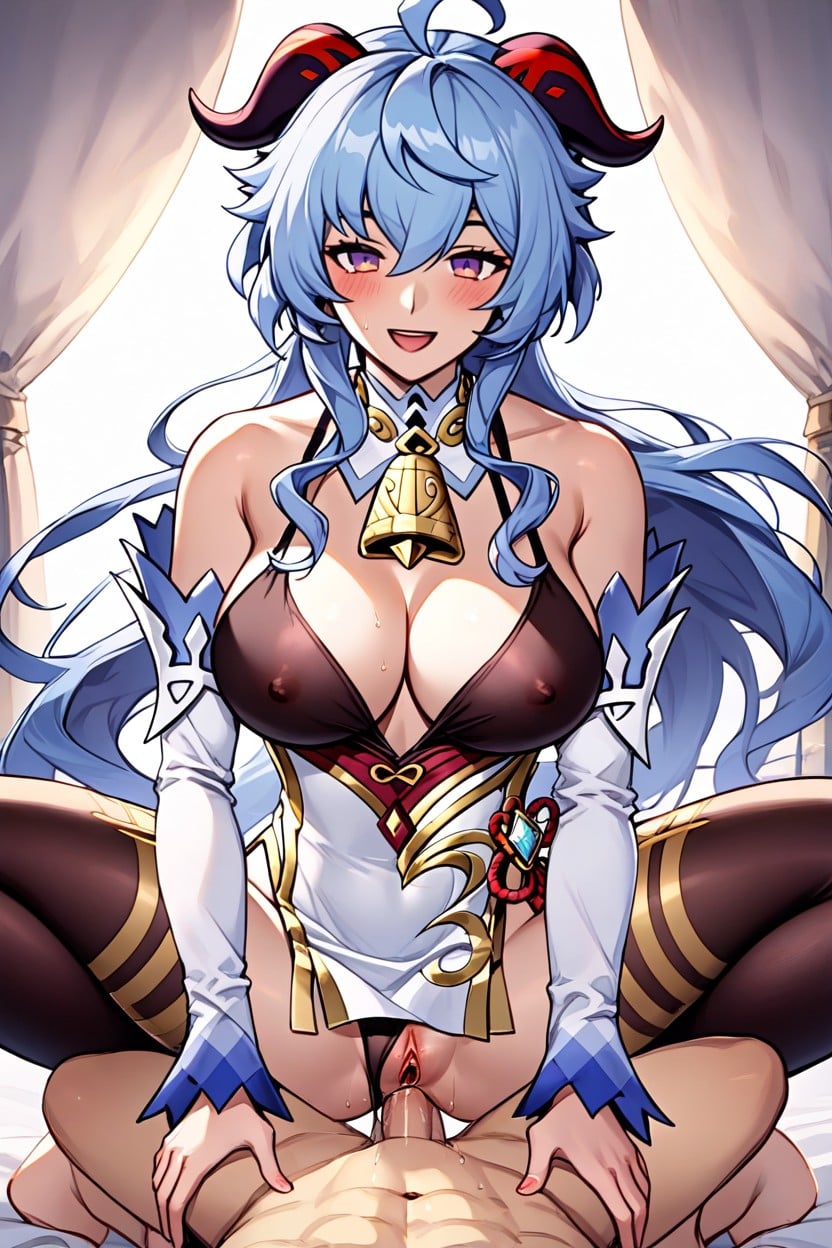 Duas Pessoas, Luvas Brancas, Dominação Feminina Hentai AI Porn