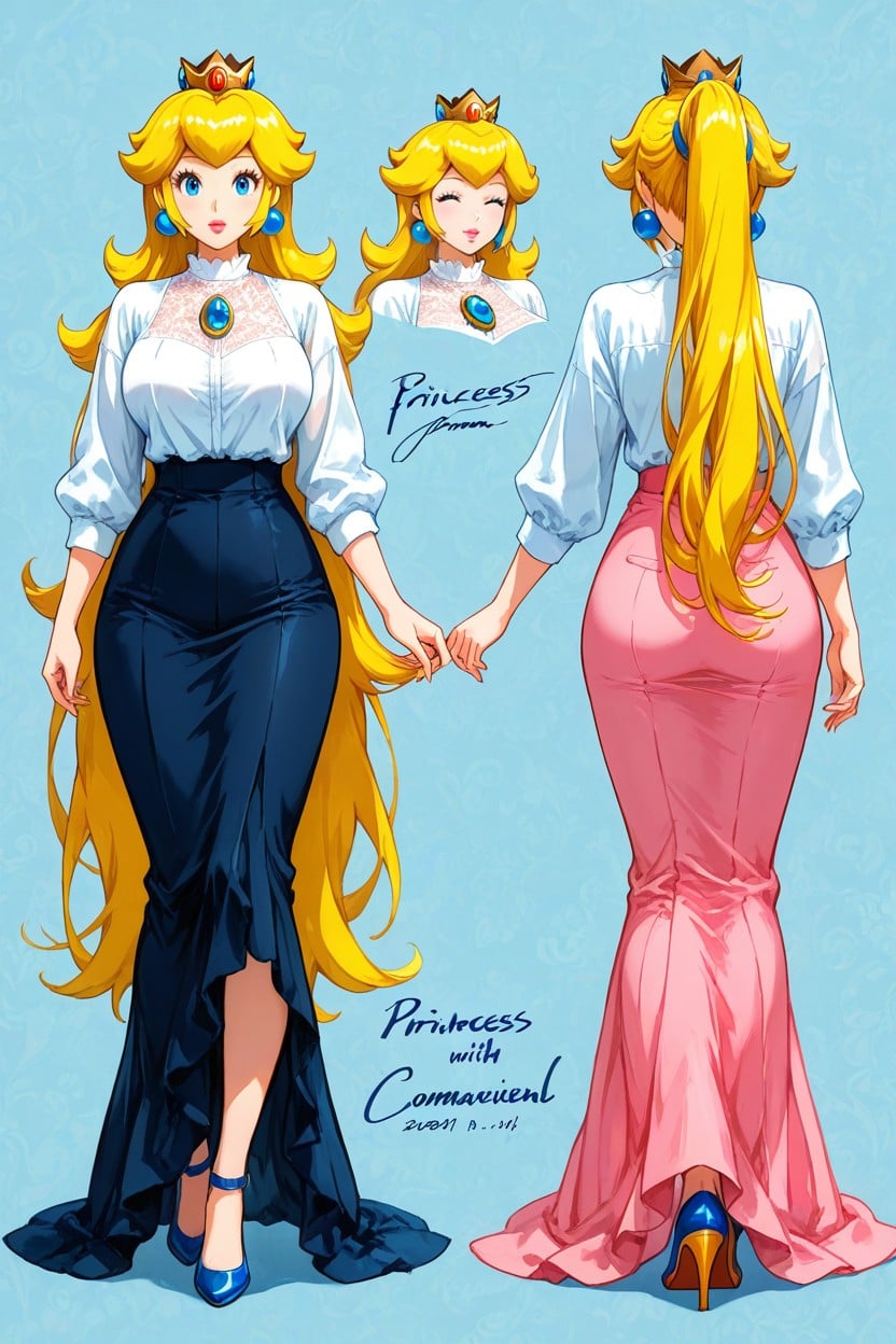 Woman With Long Hair, Woman With Very Long Hair, Rear View Hentai AI Porn