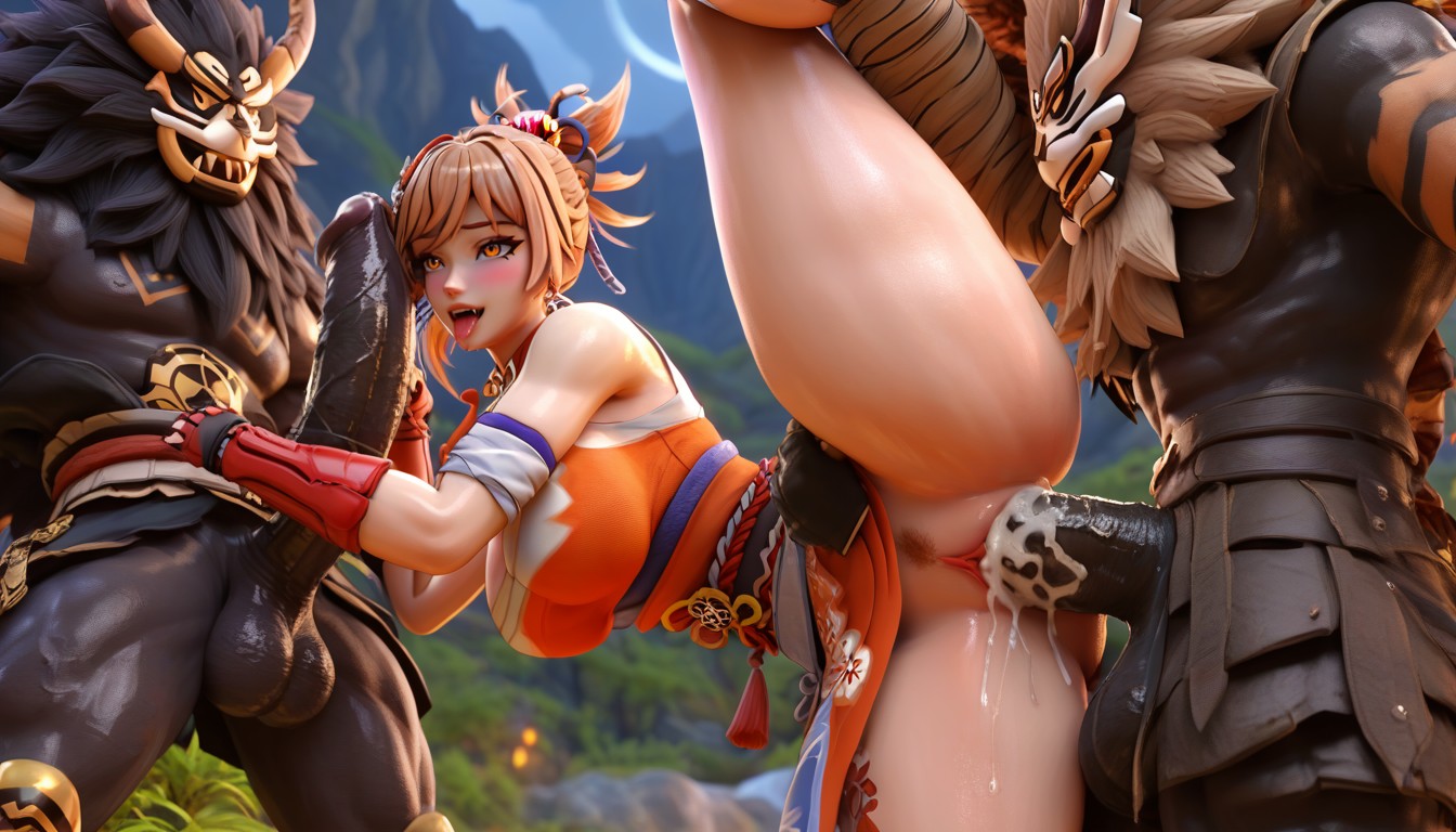 Waist, Gigantic Hilichurl, Creampie AI Porn