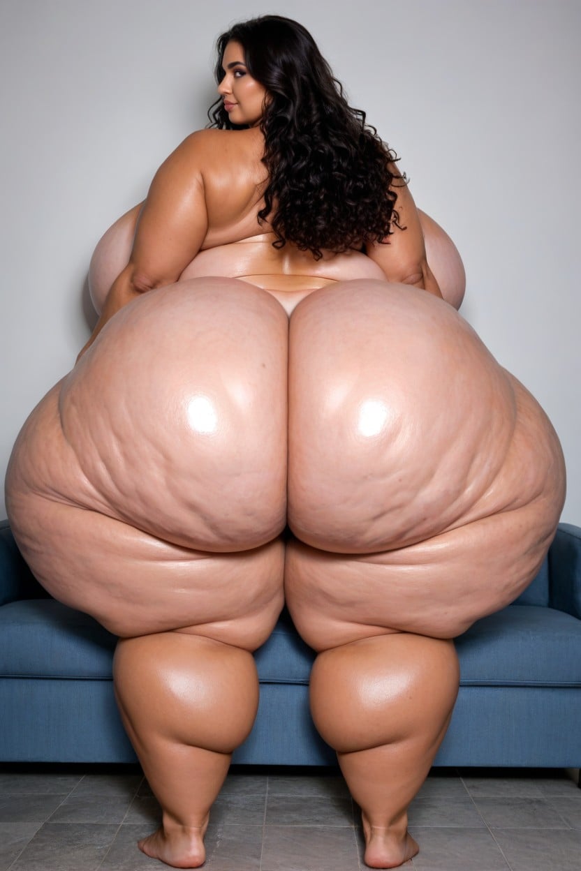 Rear View, Ussbbw Lower Body, Hyper Ass Porno indio IA