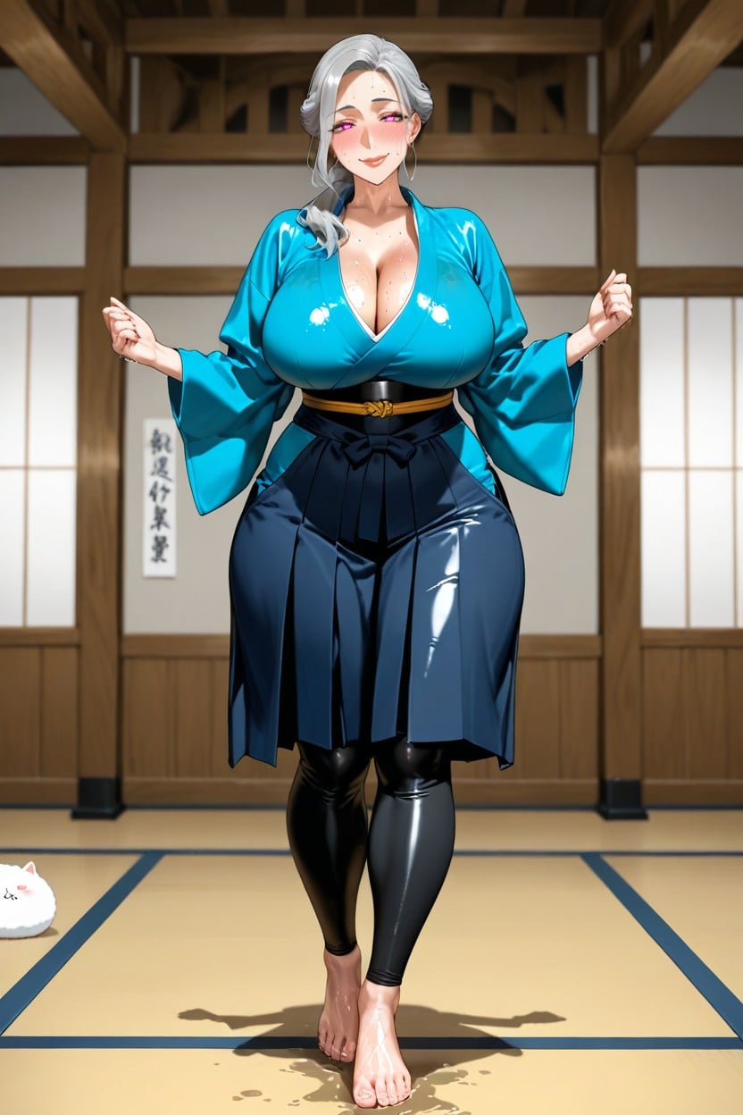 Thick Lips, Long Sleeves, Big Round Breasts AI Porn