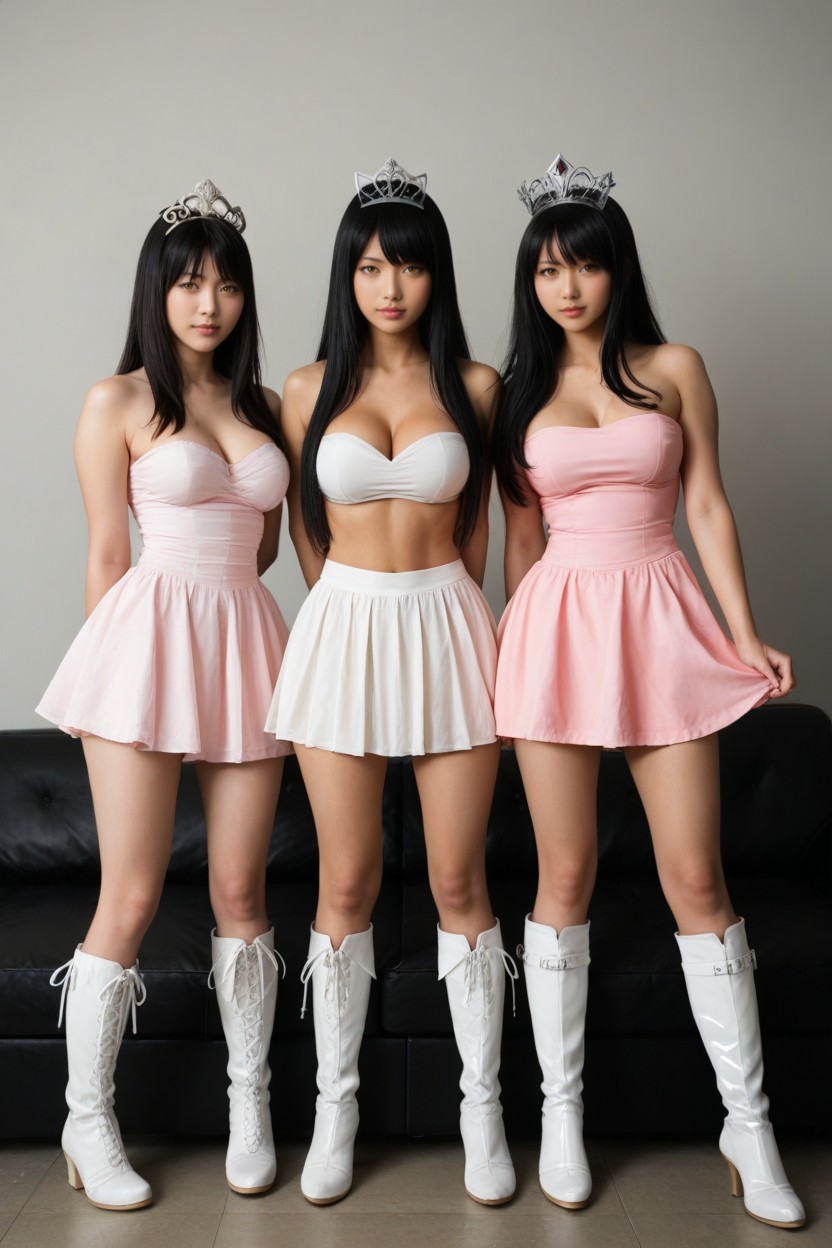 Bottom Up (upskirt), Medium Breasts, Diadem AI Porn