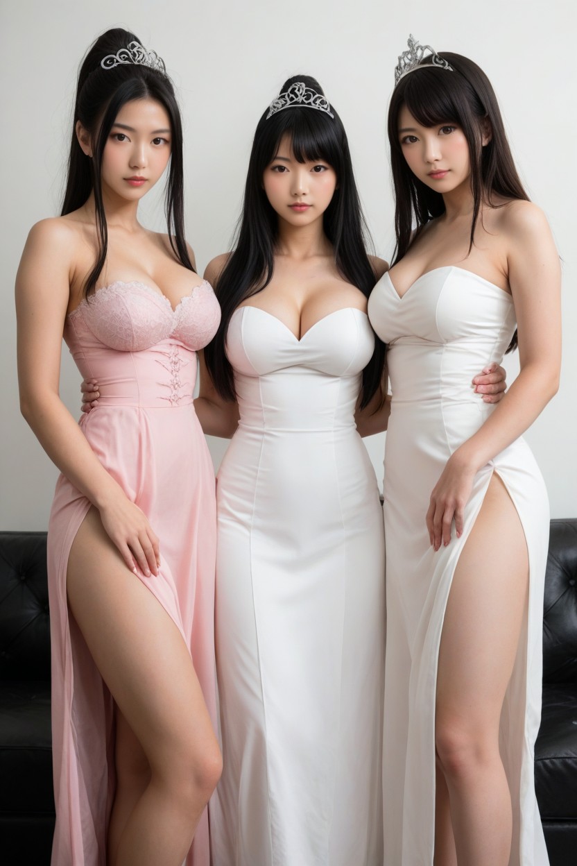 Waist Shot, Women Looking At Viewer, Pale Skin AI Porn