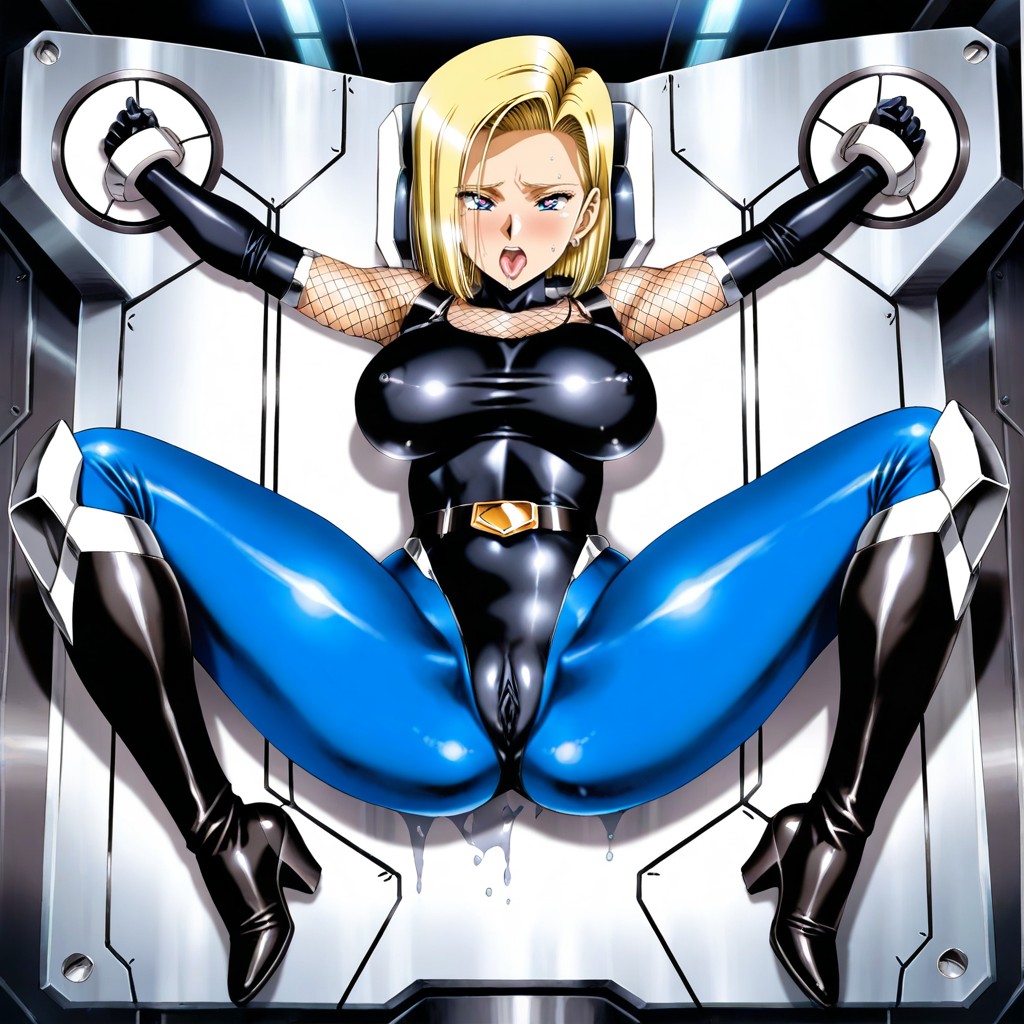 Skin-tight Latex, Heart-shaped Pupils In Eyes, Detailed Crotch Contour Hentai AI Porn
