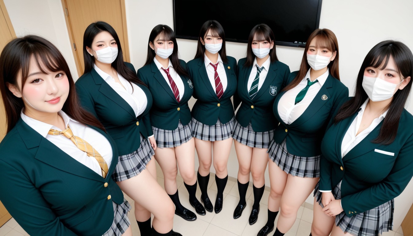 Plump Cheeks, Hyper Enormous Colossal Gigantic Massive Breasts, Salle De Classe Porno IA Asiatique
