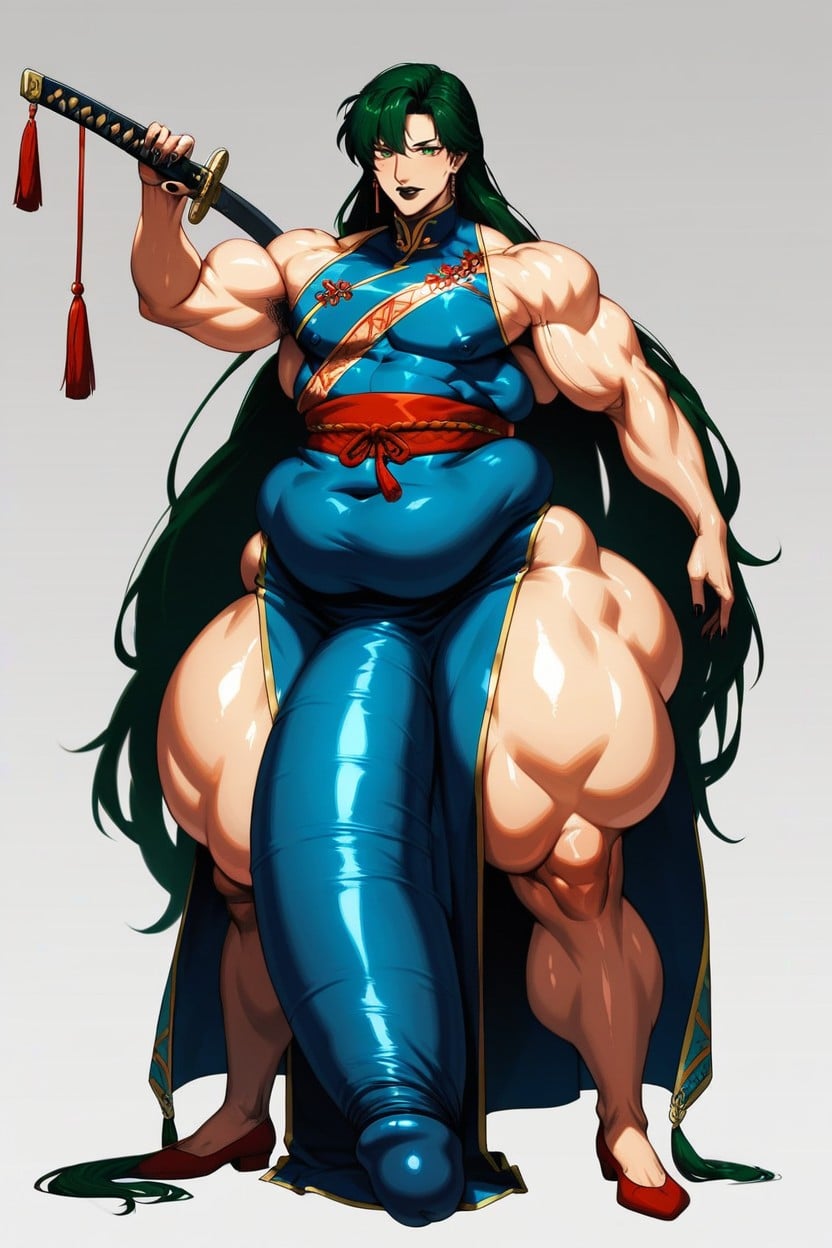 Peau Grasse, Gigantic Oversized Sagging Balls, Female Face Porno IA Gay