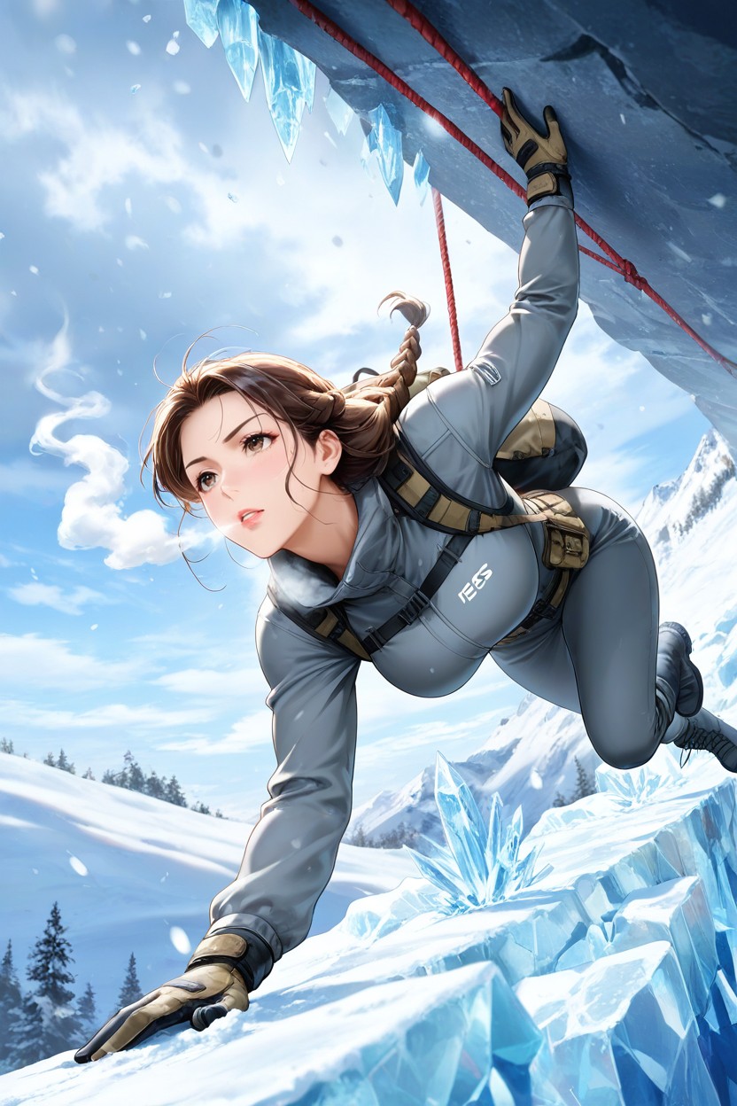 Ropes, Clouds And Wind, Climbing Gear Hentai AI Porn