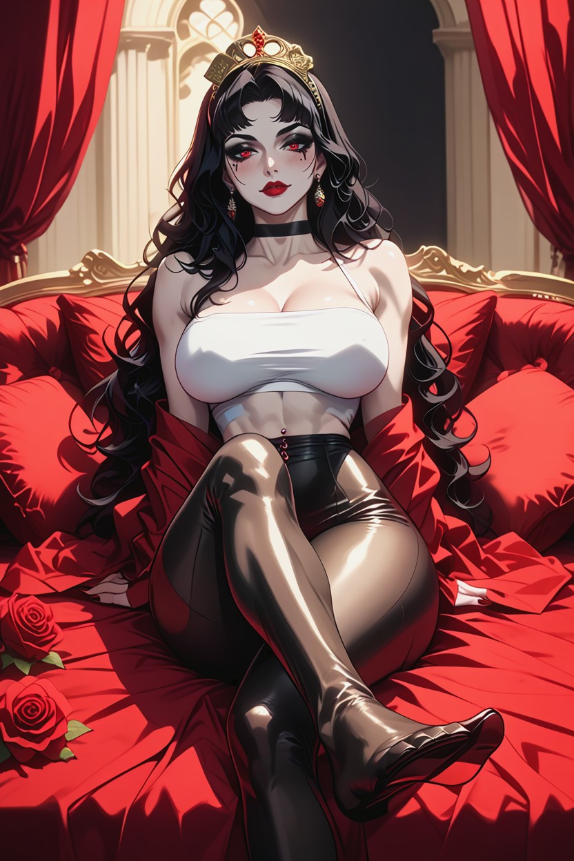 Waist, Bed, Smooth Skin AI Porn