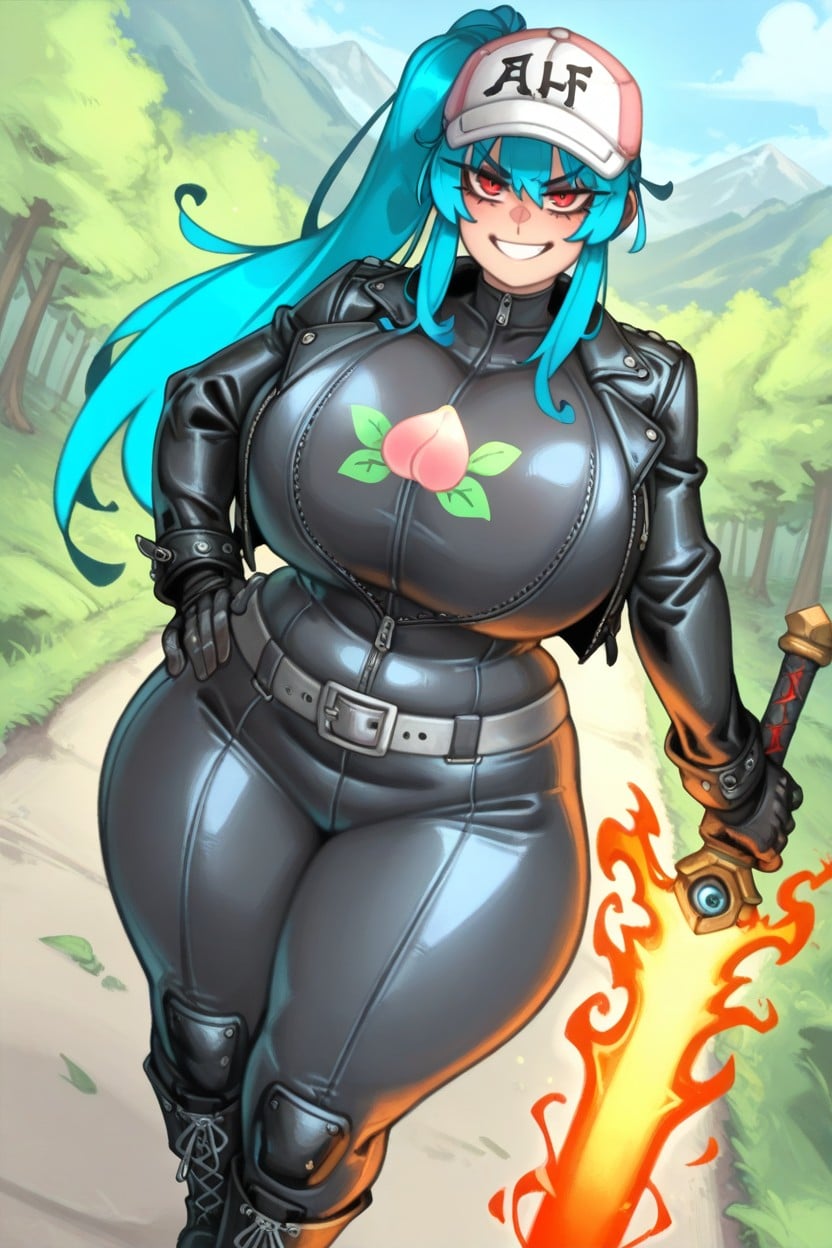 Black Gloves, Wood Forest, Black Jacket Hentai AI Porn