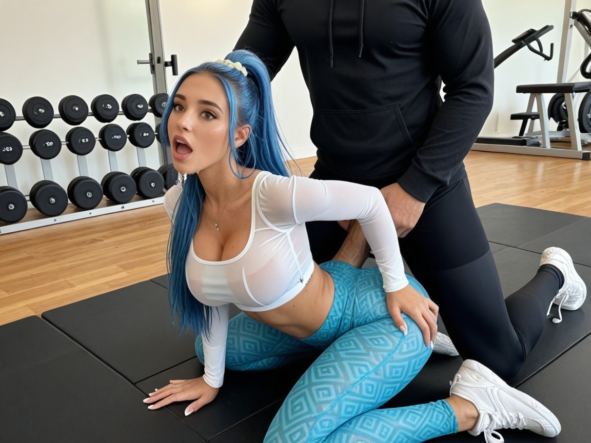 Massive Breast, Lying On Side, 25+ AI Porn